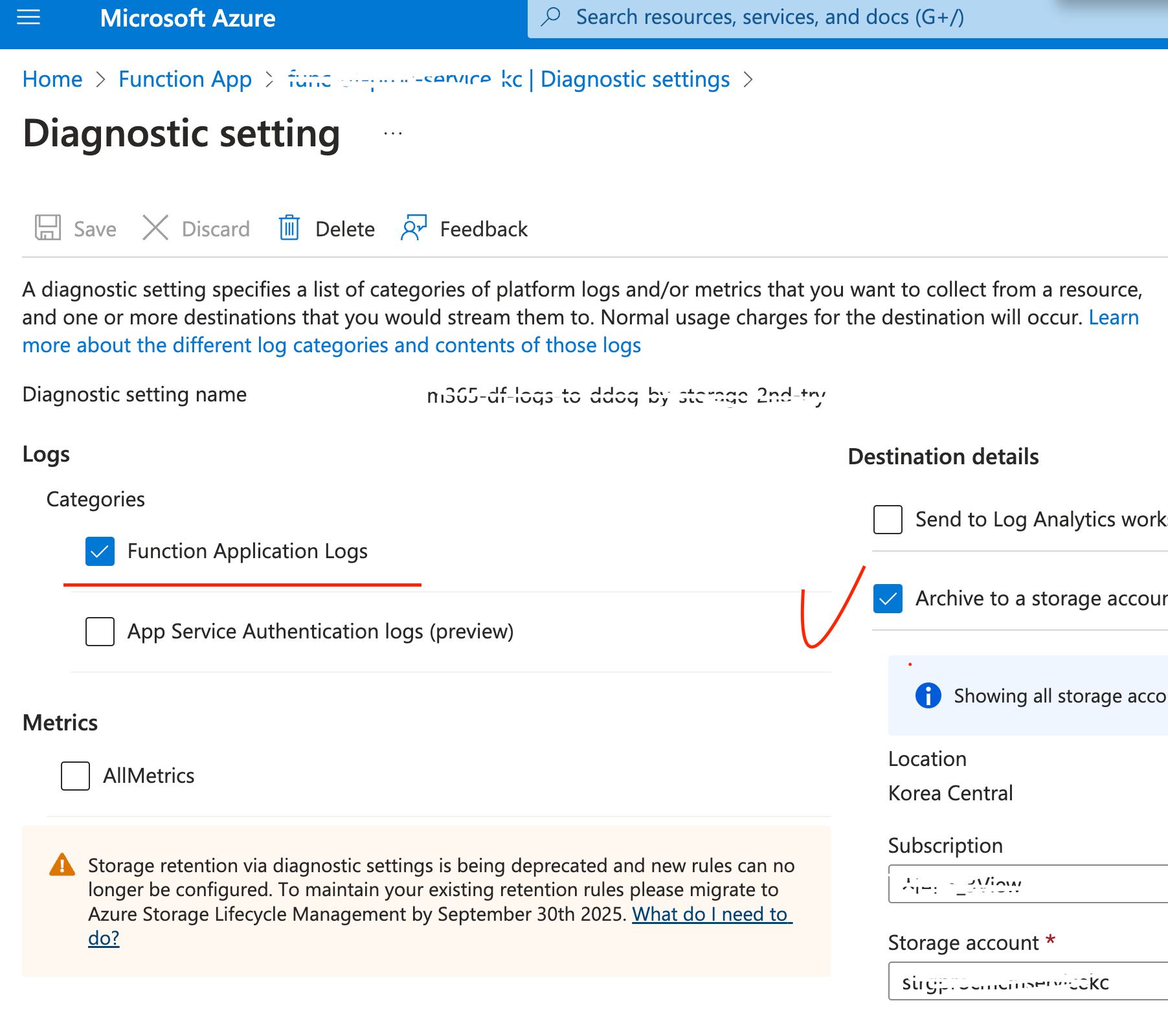 [Troubleshooting] Azure Function Logs to Datadog